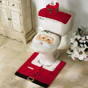 3PCS Christmas Toilet Seat & Cover