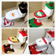 3PCS Christmas Toilet Seat & Cover