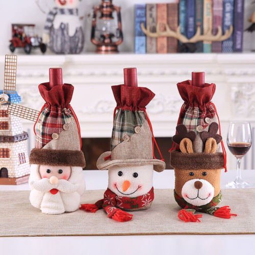 Wine Bottle Christmas Cover