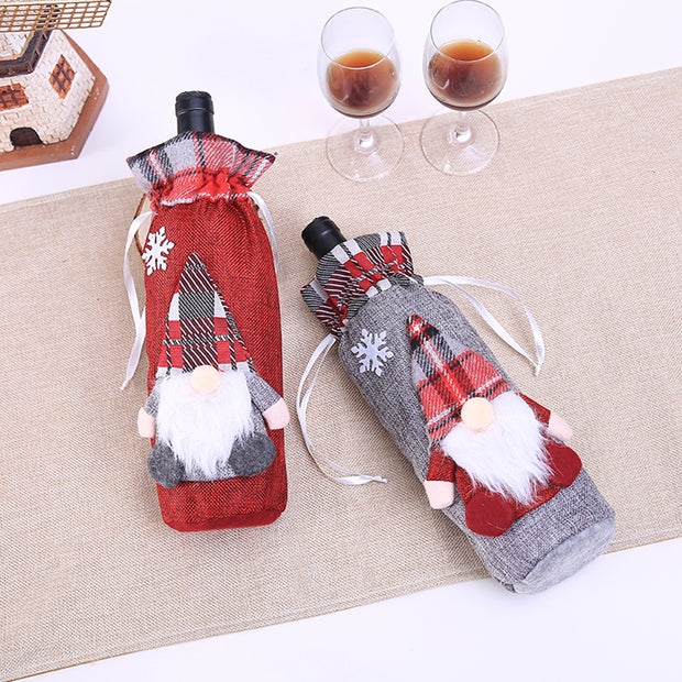 Wine Bottle Christmas Cover