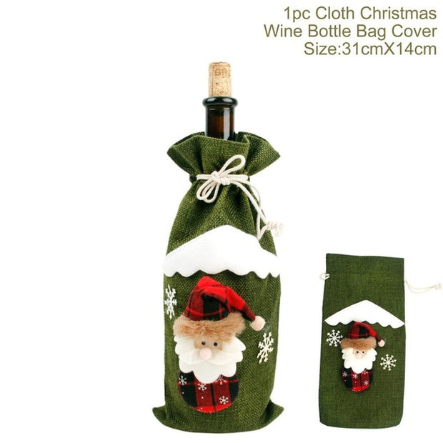 Christmas Elk Snowman Table Runner