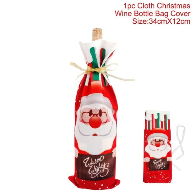 Christmas Elk Snowman Table Runner