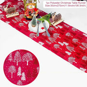 Christmas Elk Snowman Table Runner
