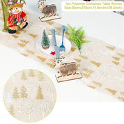 Christmas Elk Snowman Table Runner