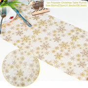 Christmas Elk Snowman Table Runner
