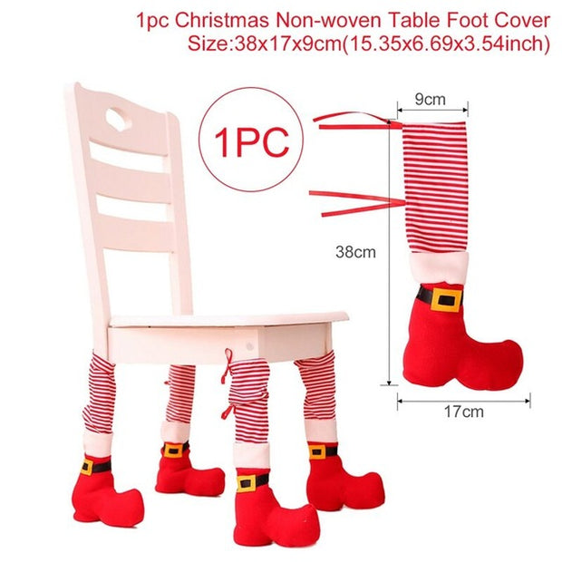 Christmas Elk Snowman Table Runner