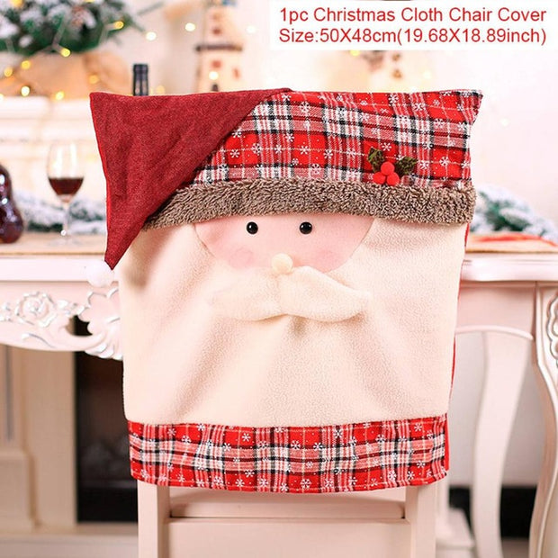 Christmas Elk Snowman Table Runner