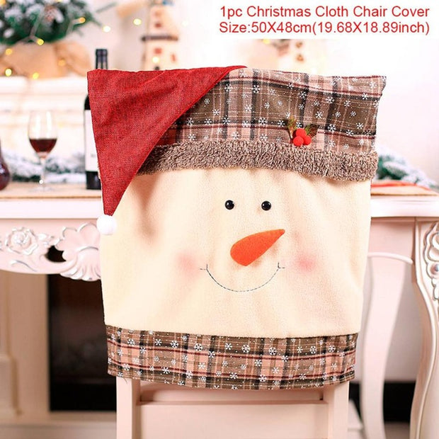 Christmas Elk Snowman Table Runner