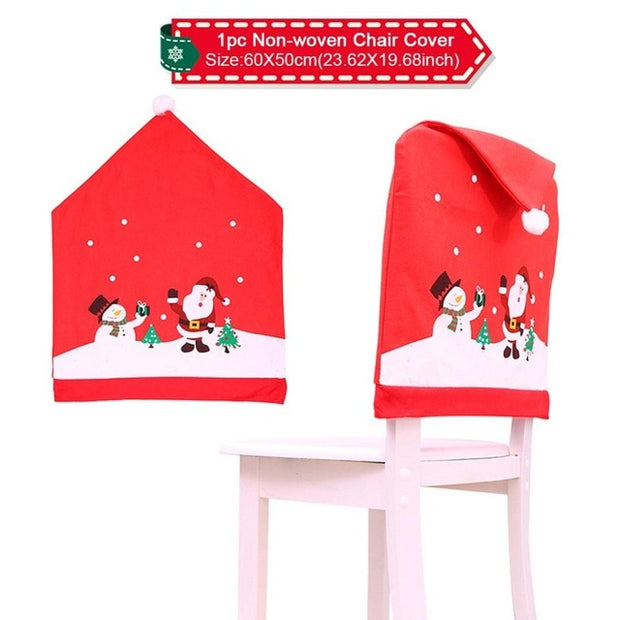 Christmas Elk Snowman Table Runner