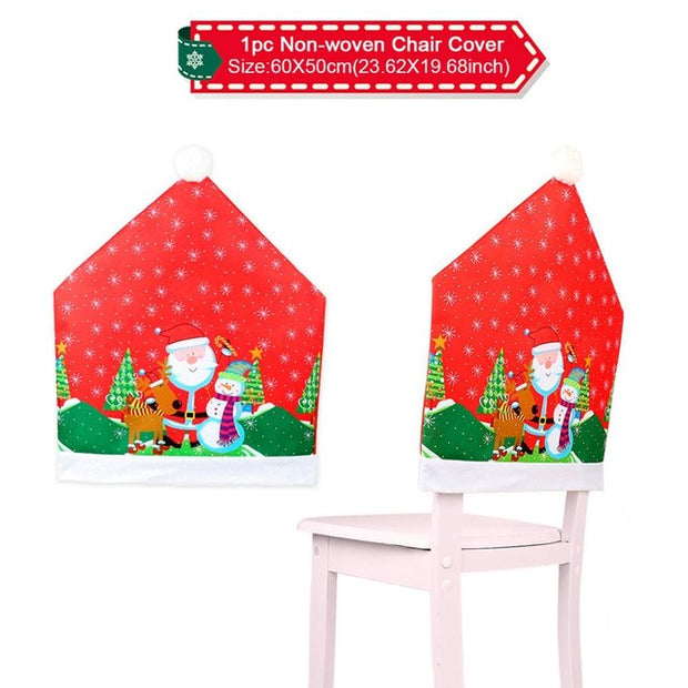 Christmas Elk Snowman Table Runner