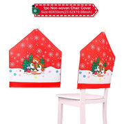 Christmas Elk Snowman Table Runner