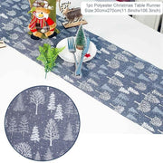 Christmas Elk Snowman Table Runner