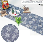 Christmas Elk Snowman Table Runner