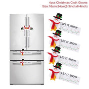 Christmas Elk Snowman Table Runner