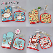 2pcs/set Christmas Baking Gloves
